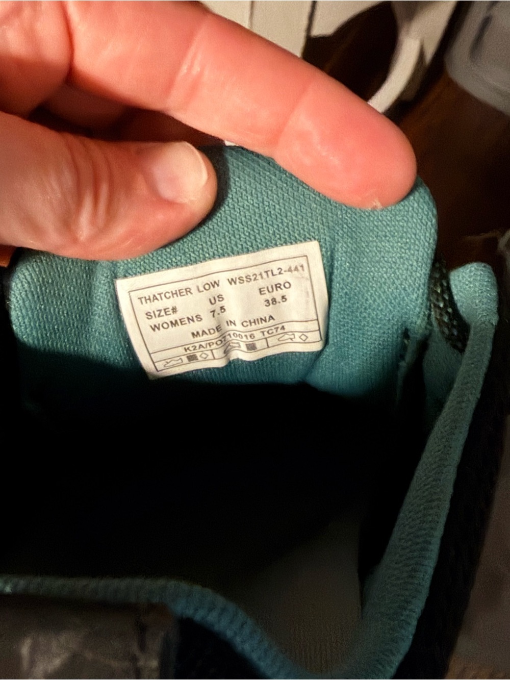 Forsake Thatcher Low Aqua Trail Hiking Sneakers Women’s 7.5 Teal Black - Picture 7 of 7